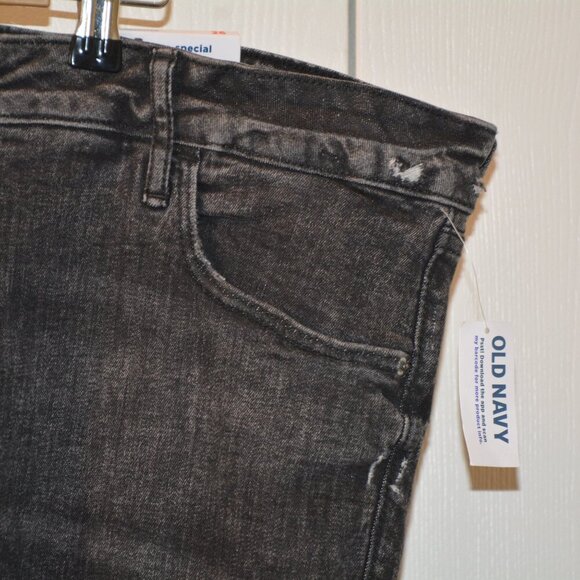 NWT Extra High-Waisted Sky-Hi Straight Black Jeans for Women - Picture 5 of 9